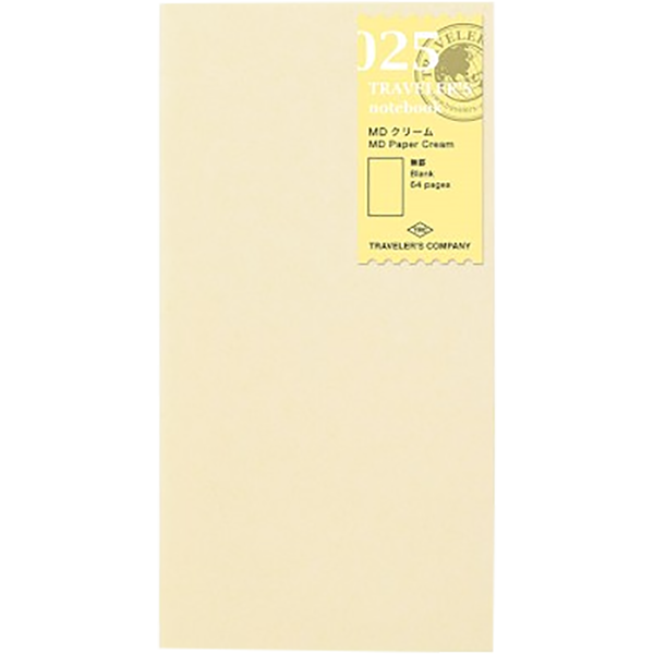 Traveler's Notebook 025 Refill - Regular Size - Blank-Pen Boutique Ltd