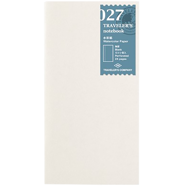 Traveler's Notebook 027 Refill - Regular Size - Watercolor Paper-Pen Boutique Ltd