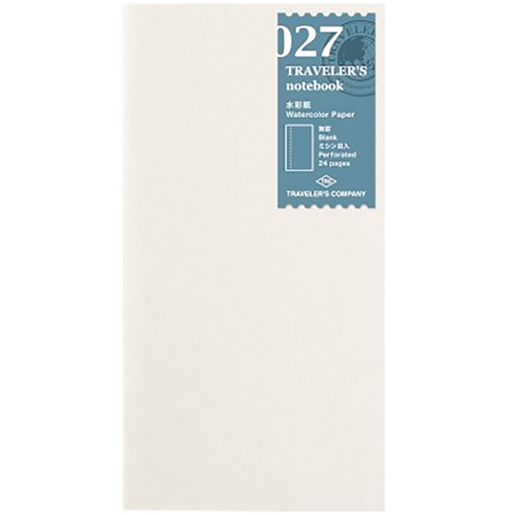 Traveler's Notebook 027 Refill - Regular Size - Watercolor Paper-Pen Boutique Ltd