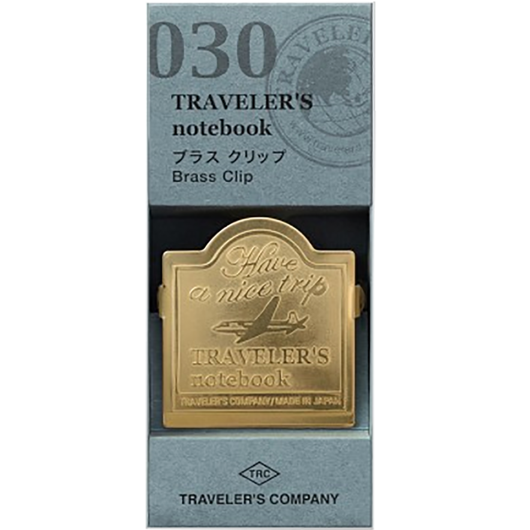 Traveler's Notebook 030 Brass Clip - Airplane-Pen Boutique Ltd