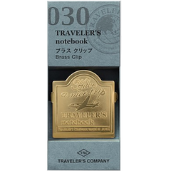 Traveler's Notebook 030 Brass Clip - Airplane-Pen Boutique Ltd
