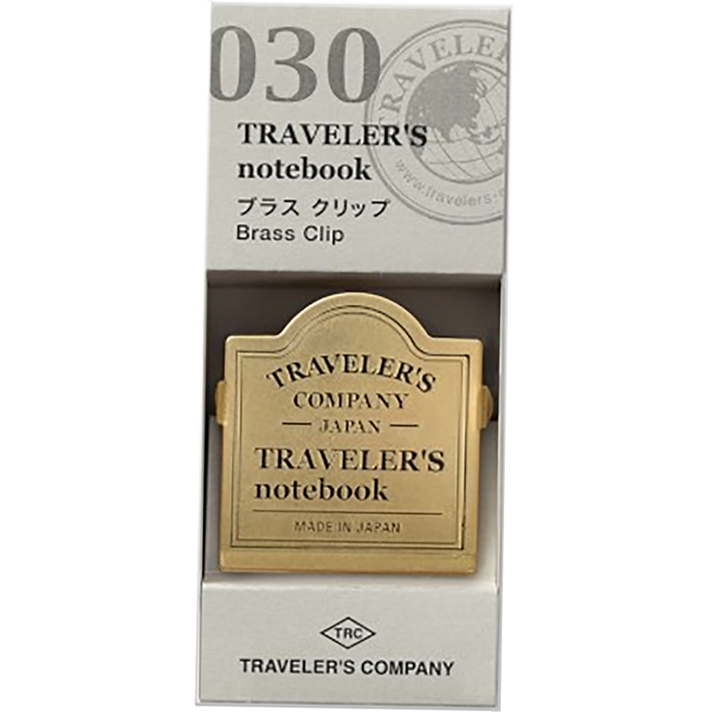 Traveler's Notebook 030 Brass Clip - Logo-Pen Boutique Ltd