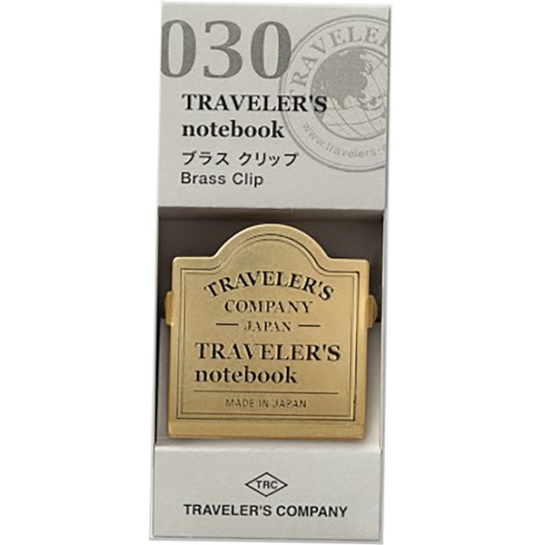 Traveler's Notebook 030 Brass Clip - Logo-Pen Boutique Ltd