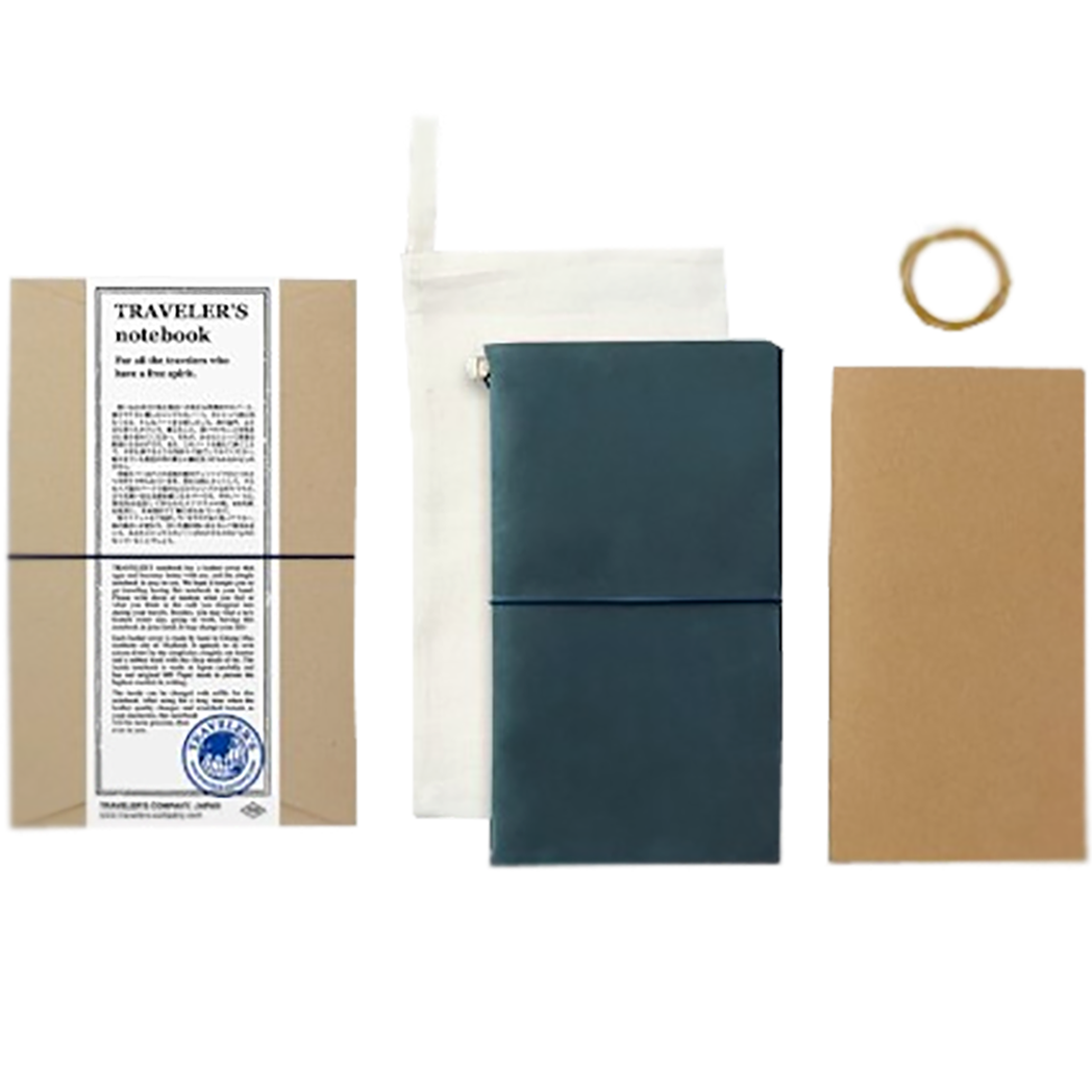 Traveler's Notebook - Blue - Regular Size-Pen Boutique Ltd