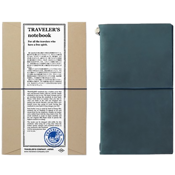 Traveler's Notebook - Blue - Regular Size-Pen Boutique Ltd