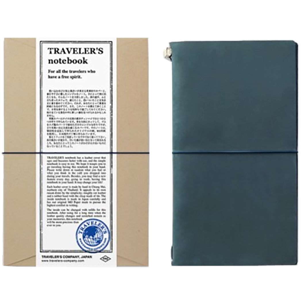 Traveler's Notebook - Blue - Regular Size-Pen Boutique Ltd