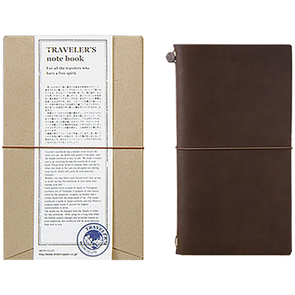 Traveler's Notebook - Brown - Regular Size-Pen Boutique Ltd