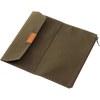 Traveler's Notebook Case - Olive (Regular Size)-Pen Boutique Ltd