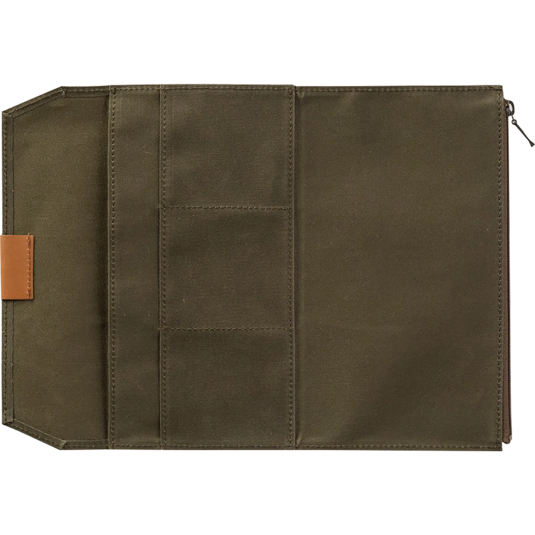 Traveler's Notebook Case - Olive (Regular Size)-Pen Boutique Ltd