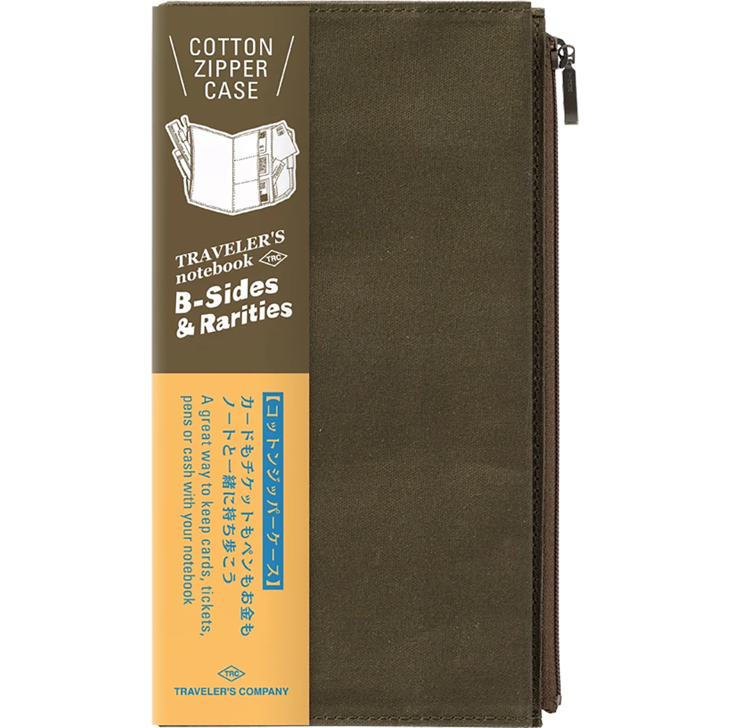 Traveler's Notebook Case - Olive (Regular Size)-Pen Boutique Ltd