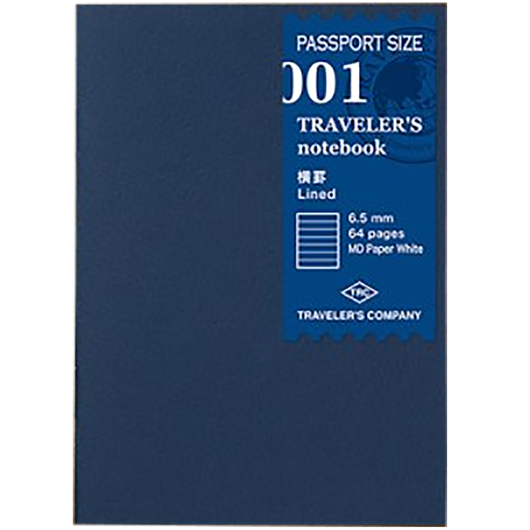 Traveler's Notebook P01 Refill - Passport Size - MD Paper Line-Pen Boutique Ltd