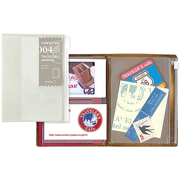 Traveler's Notebook P04 Refill - Passport Size - Zipper Pocket-Pen Boutique Ltd