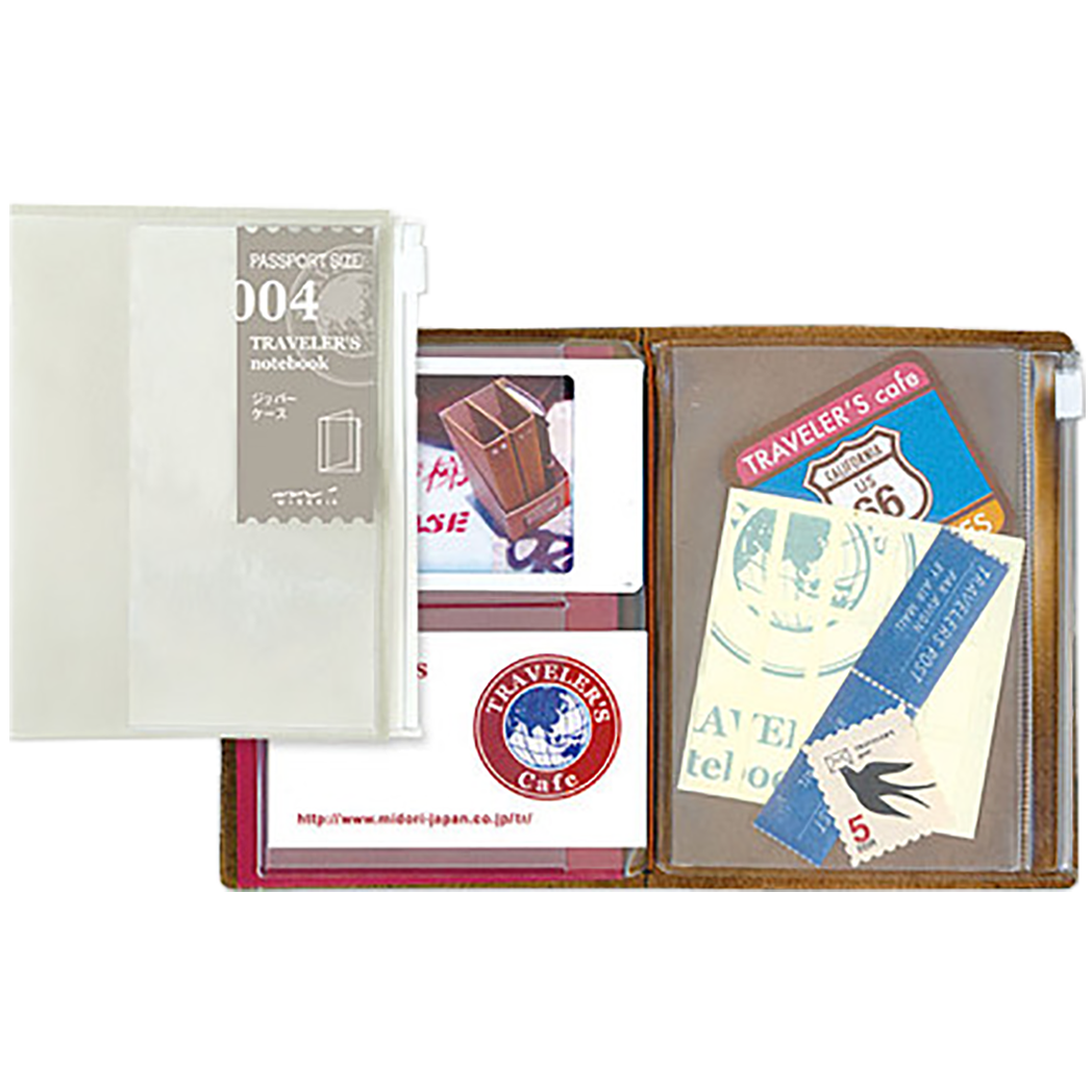 Traveler's Notebook P04 Refill - Passport Size - Zipper Pocket-Pen Boutique Ltd