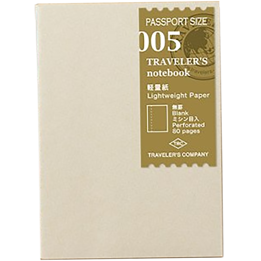 Traveler's Notebook P05 Refill - Passport Size - Light Paper-Pen Boutique Ltd