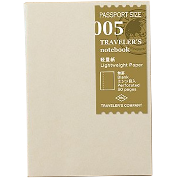 Traveler's Notebook P05 Refill - Passport Size - Light Paper-Pen Boutique Ltd