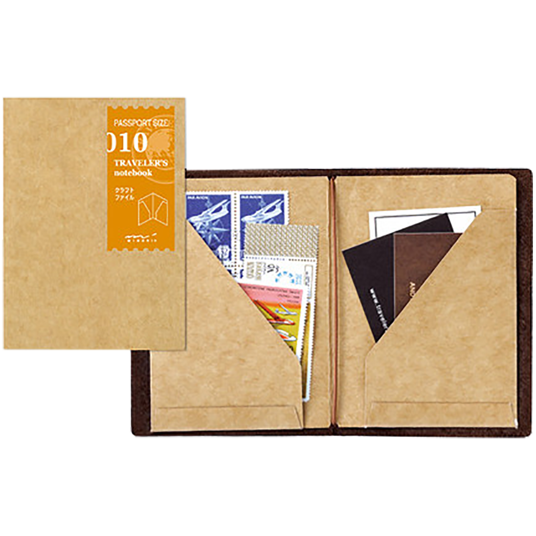 Traveler's Notebook P10 Refill - Passport Size - Kraft File-Pen Boutique Ltd