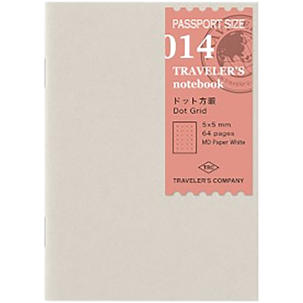 Traveler's Notebook P14 Refill - Passport Size - Dot Grid-Pen Boutique Ltd
