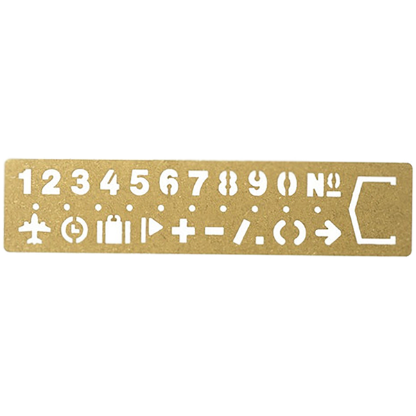 Traveler's Template Bookmark Number-Pen Boutique Ltd