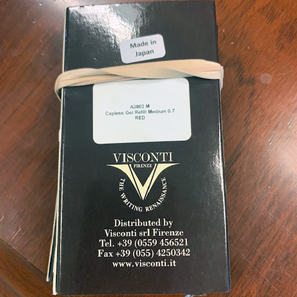 Visconti Capless Gel Refill - Red-Pen Boutique Ltd