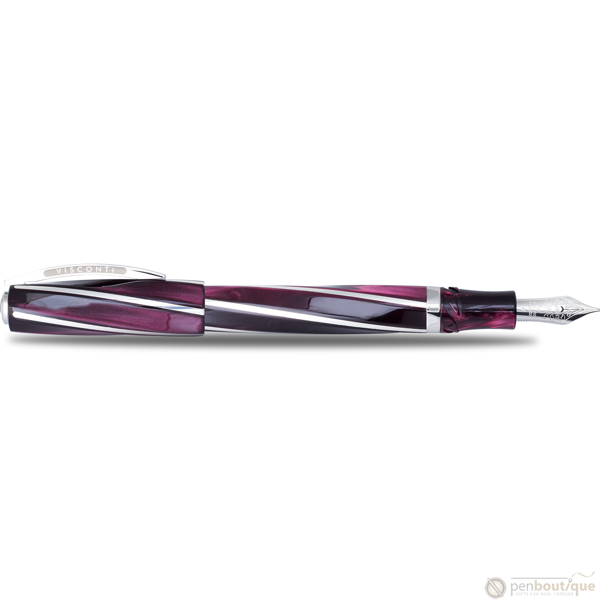 Visconti Divina Fountain Pen - Elegance Bordeaux (Oversize)-Pen Boutique Ltd