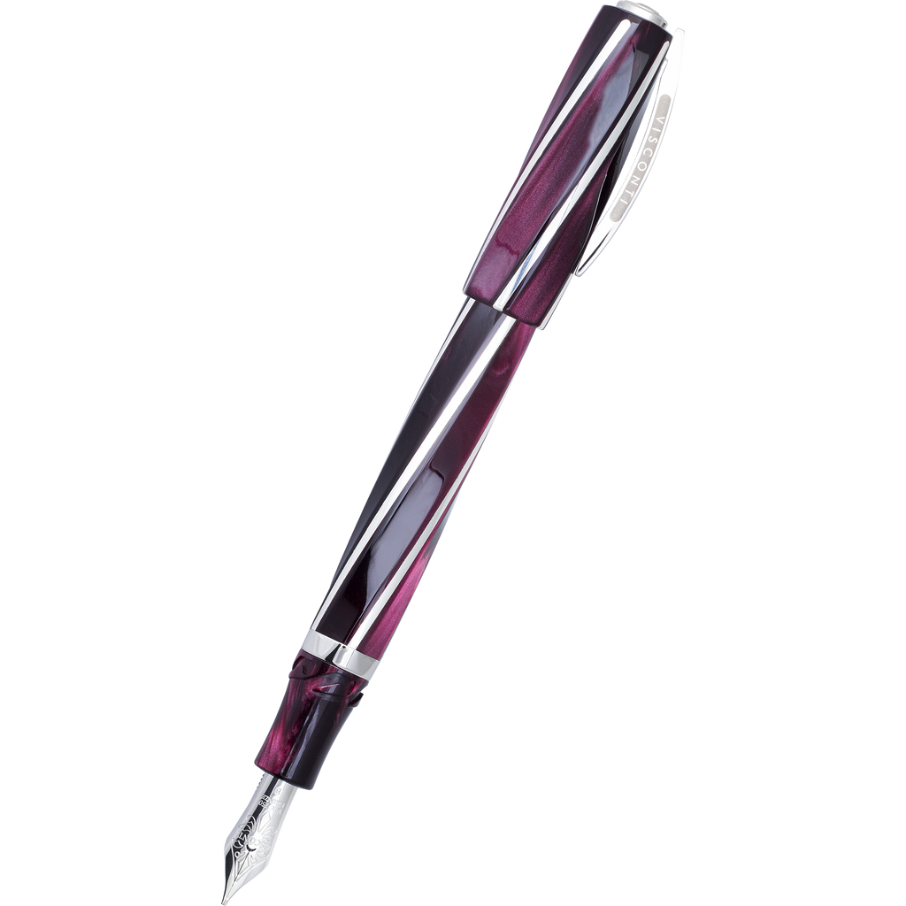 Visconti Divina Fountain Pen - Elegance Bordeaux (Oversize)-Pen Boutique Ltd