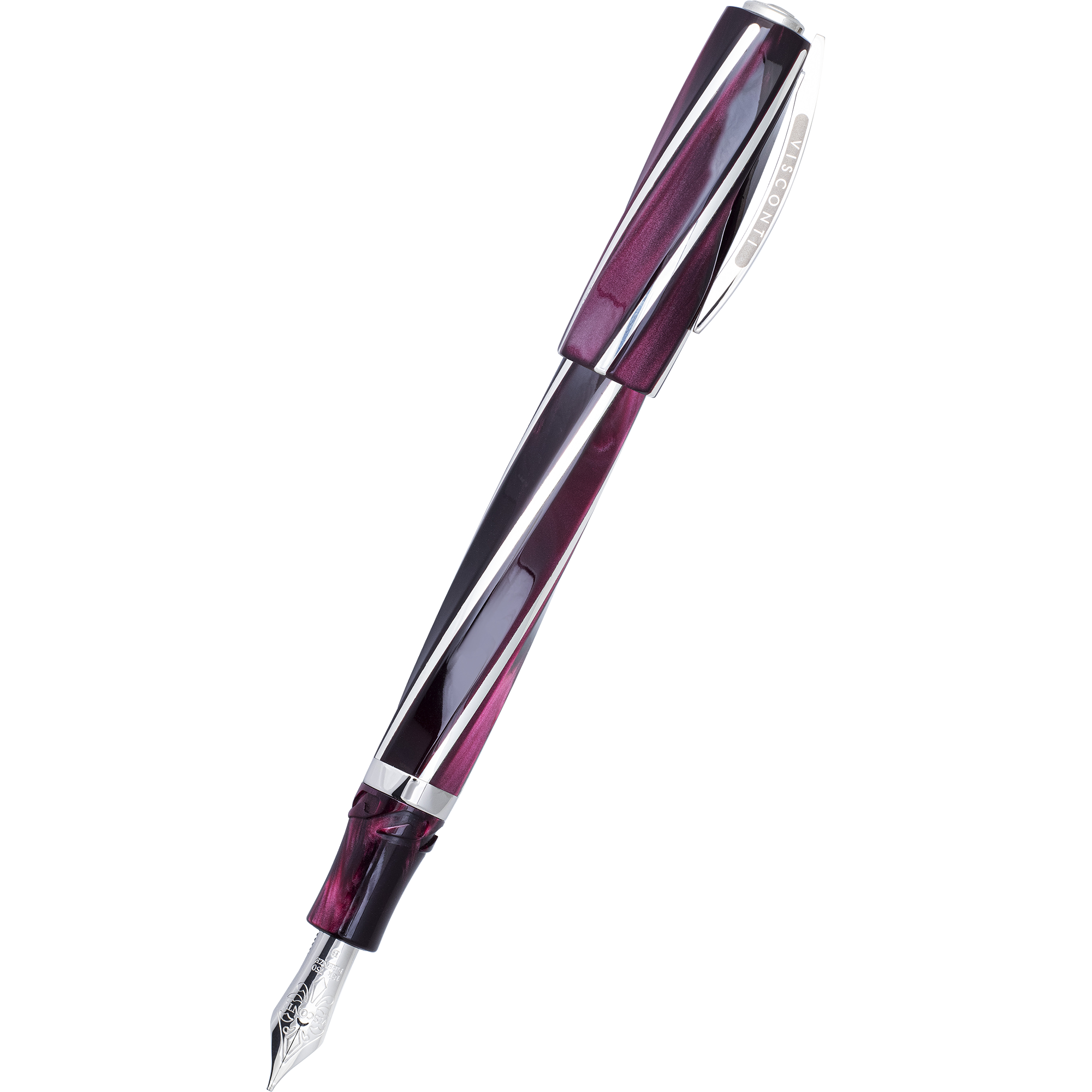 Visconti Divina Fountain Pen - Elegance Bordeaux (Oversize)-Pen Boutique Ltd