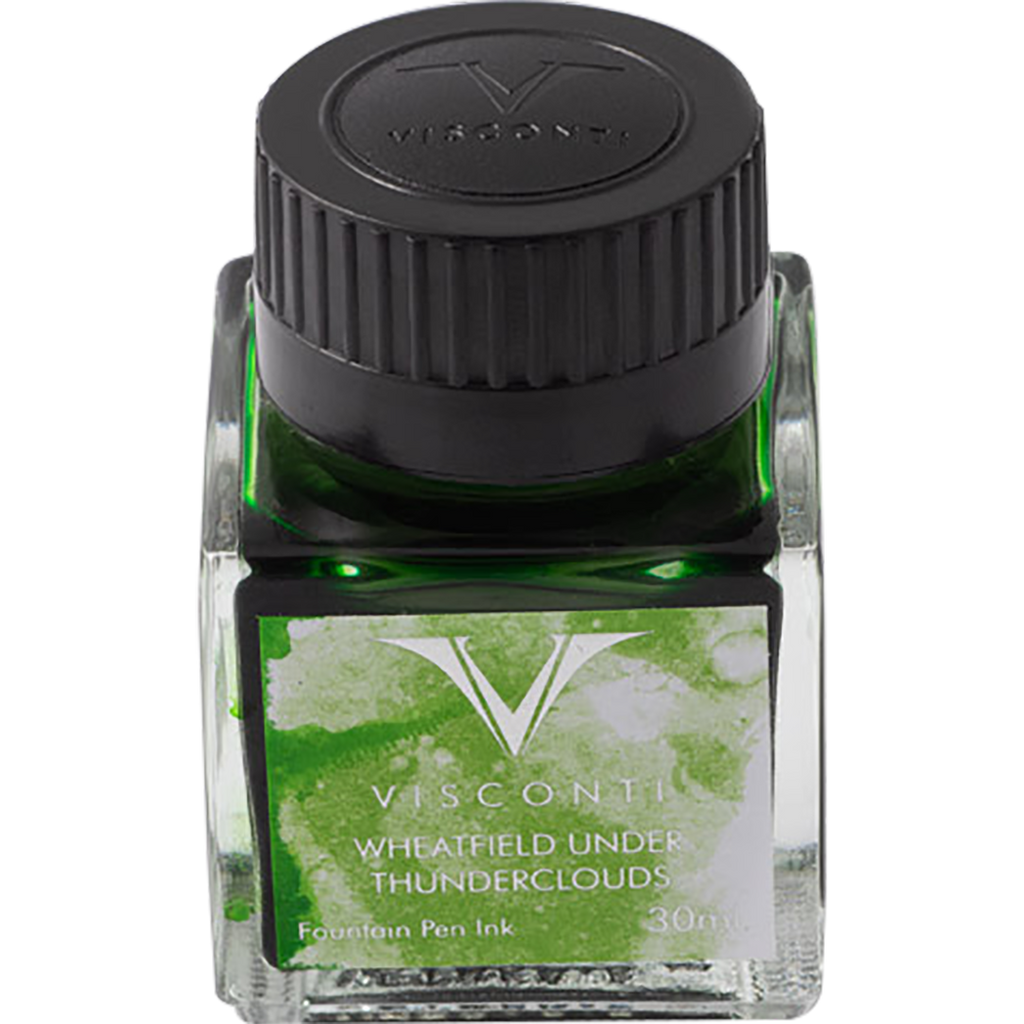 Visconti Van Gogh Ink Bottle - Wheatfield under Thunderclouds - Green - 30ml-Pen Boutique Ltd