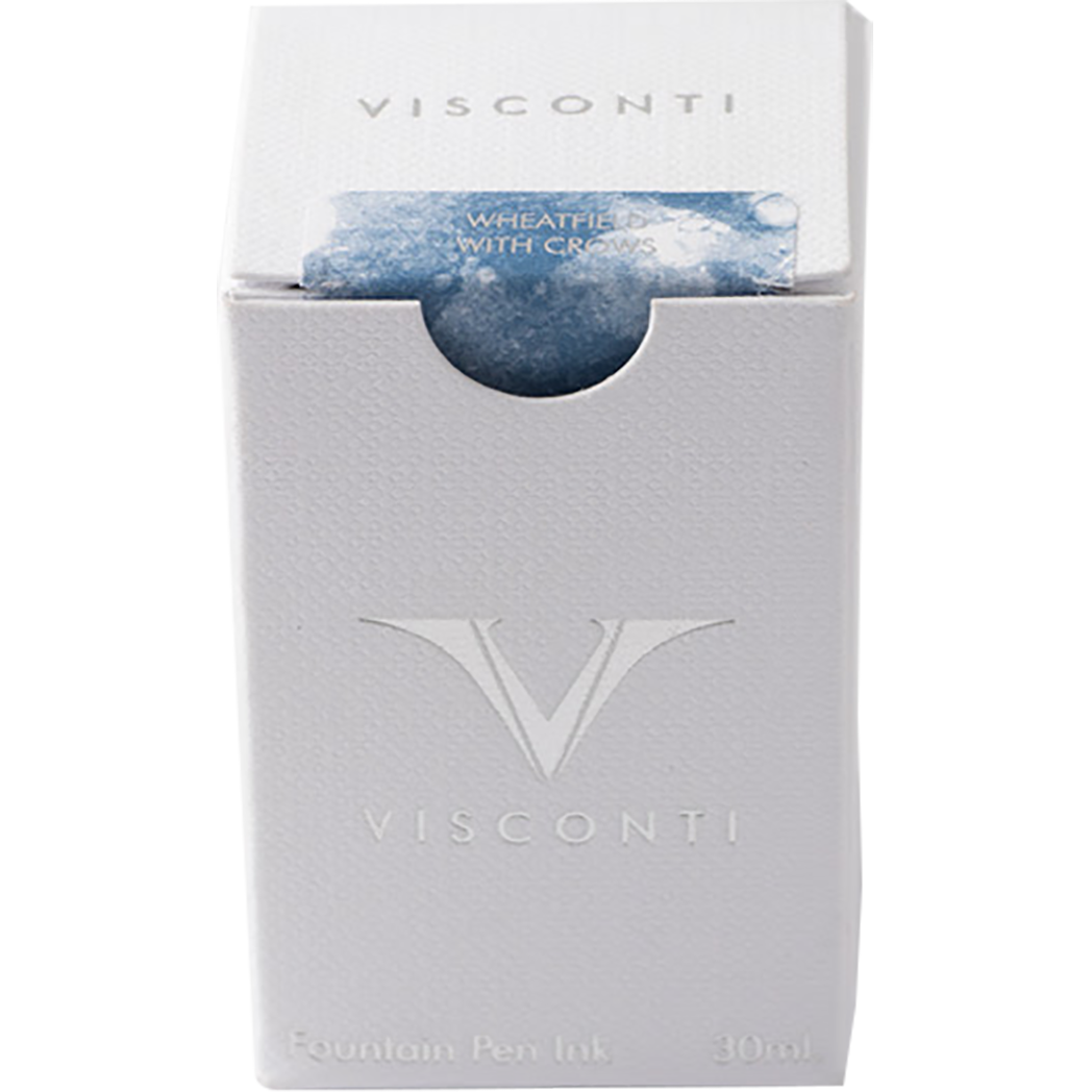 Visconti Van Gogh Ink Bottle - Wheatfield with Crows - Blue - 30ml-Pen Boutique Ltd