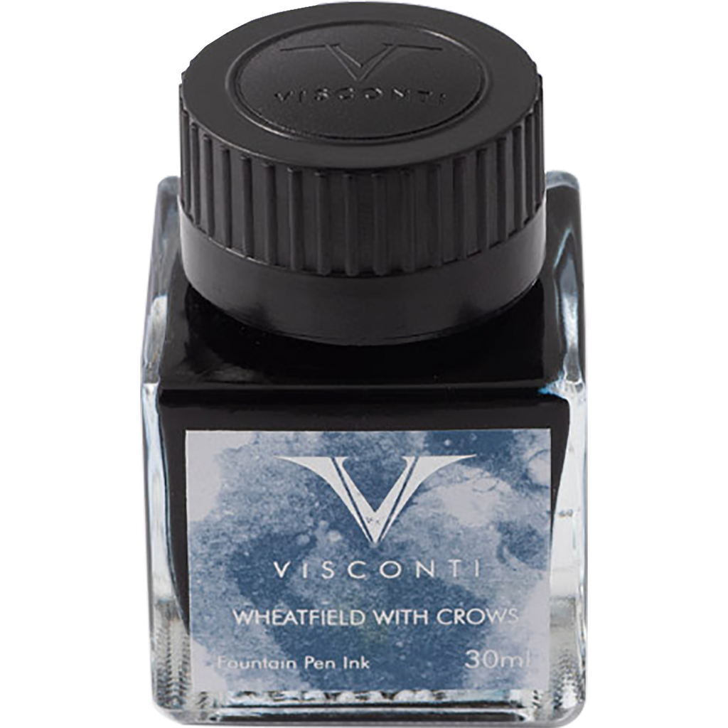 Visconti Van Gogh Ink Bottle - Wheatfield with Crows - Blue - 30ml-Pen Boutique Ltd