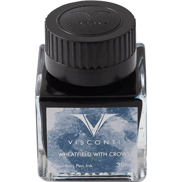 Visconti Van Gogh Ink Bottle - Wheatfield with Crows - Blue - 30ml-Pen Boutique Ltd