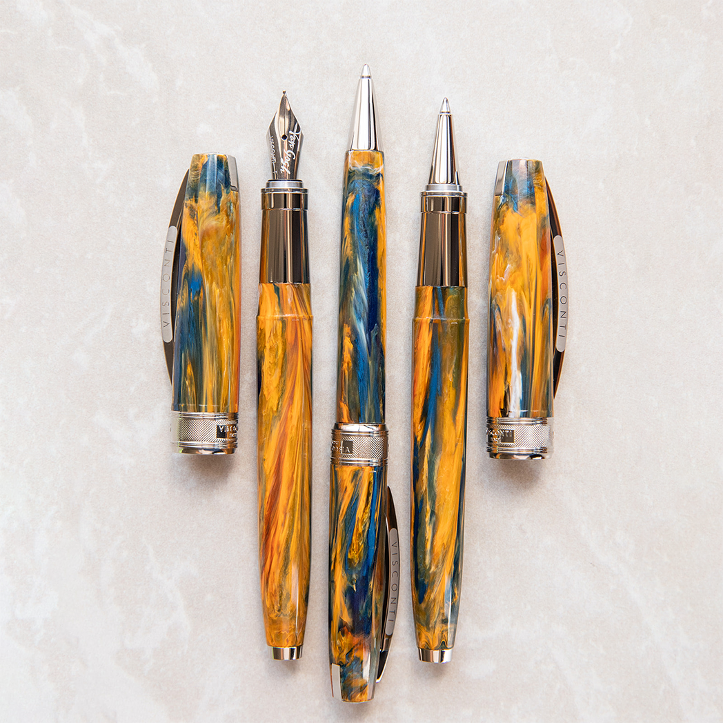 Visconti Van Gogh Rollerball Pen - Café Terrace at Night-Pen Boutique Ltd