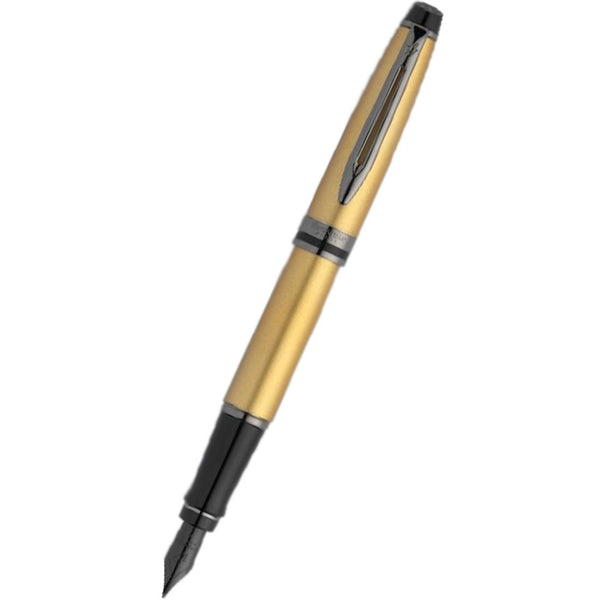 Waterman Expert3 Fountain Pen - Gold - Ruthenium Trim (Special Edition)-Pen Boutique Ltd