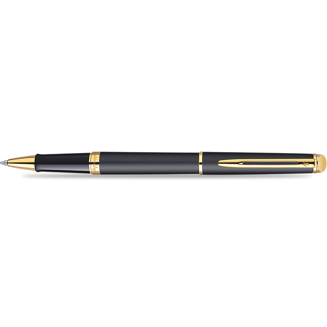 Waterman Hemisphere Rollerball Pen - Matte Black - Gold Trim-Pen Boutique Ltd