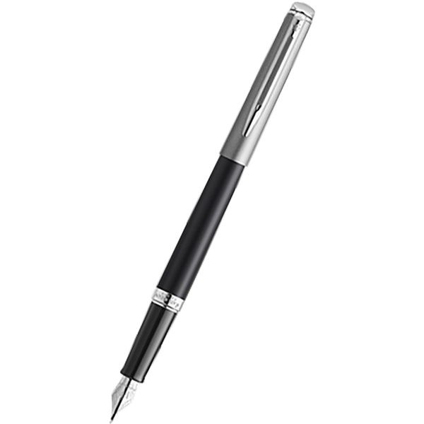 Waterman Hemisphere21 Fountain Pen - Matte Black - Chrome Trim-Pen Boutique Ltd