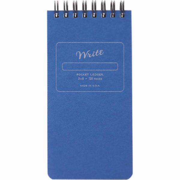 Write Notepads & Co. Pocket Notebook - Ledger - Blue-Pen Boutique Ltd
