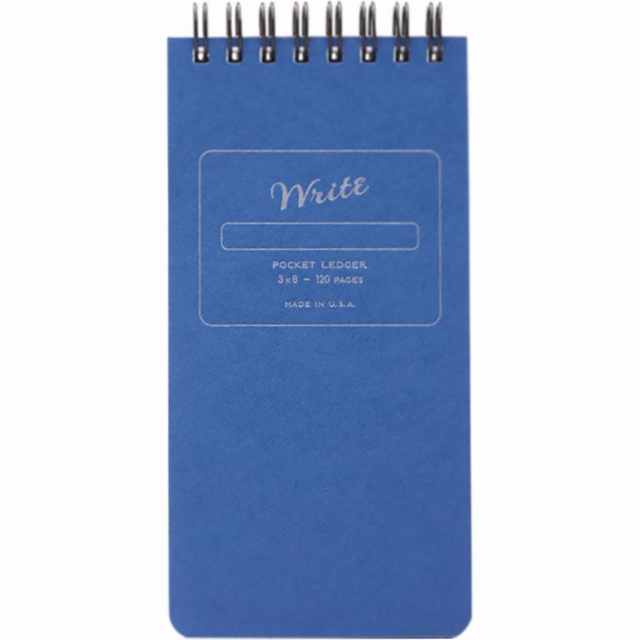 Write Notepads & Co. Pocket Notebook - Ledger - Blue-Pen Boutique Ltd