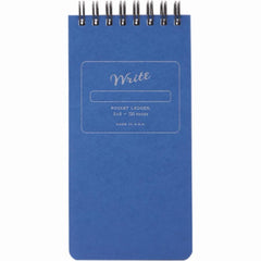 Write Notepads & Co. Pocket Notebook - Ledger - Blue-Pen Boutique Ltd