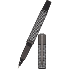 Yookers Metis Fiber Pen - Black Grid - Gunmetal-Pen Boutique Ltd